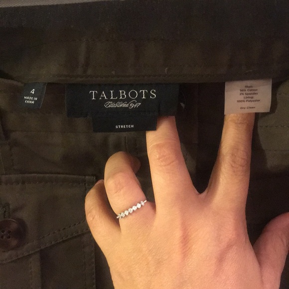 Army green button down skirt - Picture 4 of 4